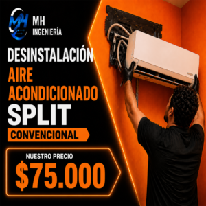 Desinstalación Aire Acondicionado Split Convencional
