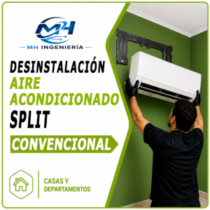 Desinstalación Aire Acondicionado Split Convencional | Casas y Departamentos