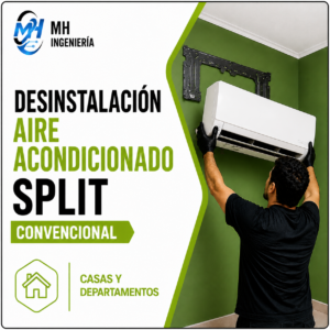 Desinstalación Aire Acondicionado Split Convencional | Casas y Departamentos
