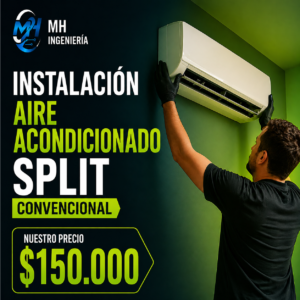 Instalación Aire Acondicionado Split Convencional