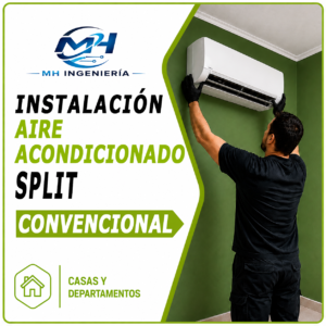 Instalación Aire Acondicionado Split Convencional | Casas y Departamentos