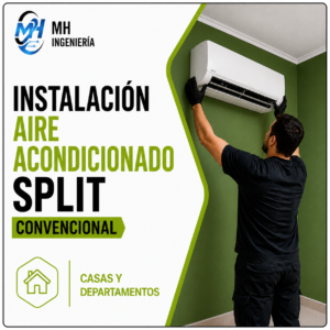 Instalación Aire Acondicionado Split Convencional | Casas y Departamentos