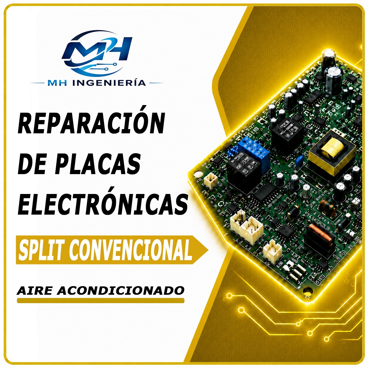 Reparación de Placas Electrónicas Aire Acondicionado Split Convencional