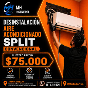 Desinstalación Aire Acondicionado Split Convencional