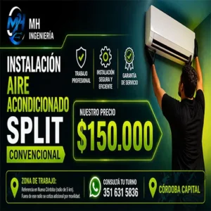 Instalación Aire Acondicionado Split Convencional