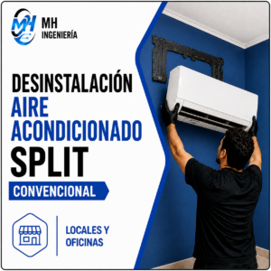 Desinstalación Aire Acondicionado Split Convencional | Locales y Oficinas