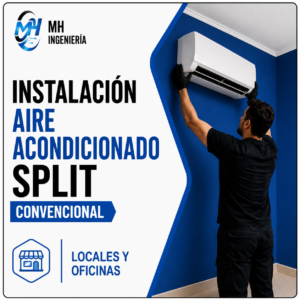Instalación Aire Acondicionado Split Convencional | Locales y Oficinas
