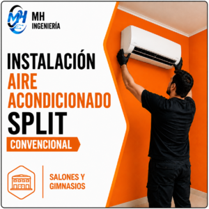 Instalación Aire Acondicionado Split Convencional | Salones y Gimnasios