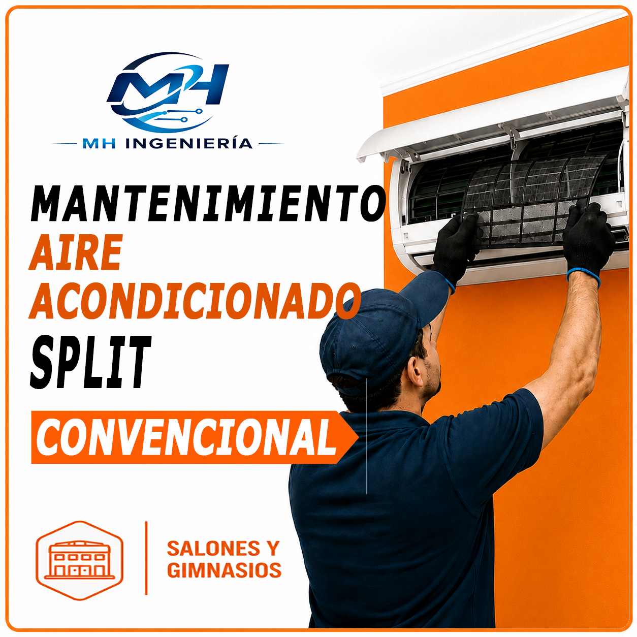 Mantenimiento Aire Acondicionado Split Convencional | Salones y Gimnasios